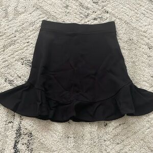 Forever 21 black ruffle skirt